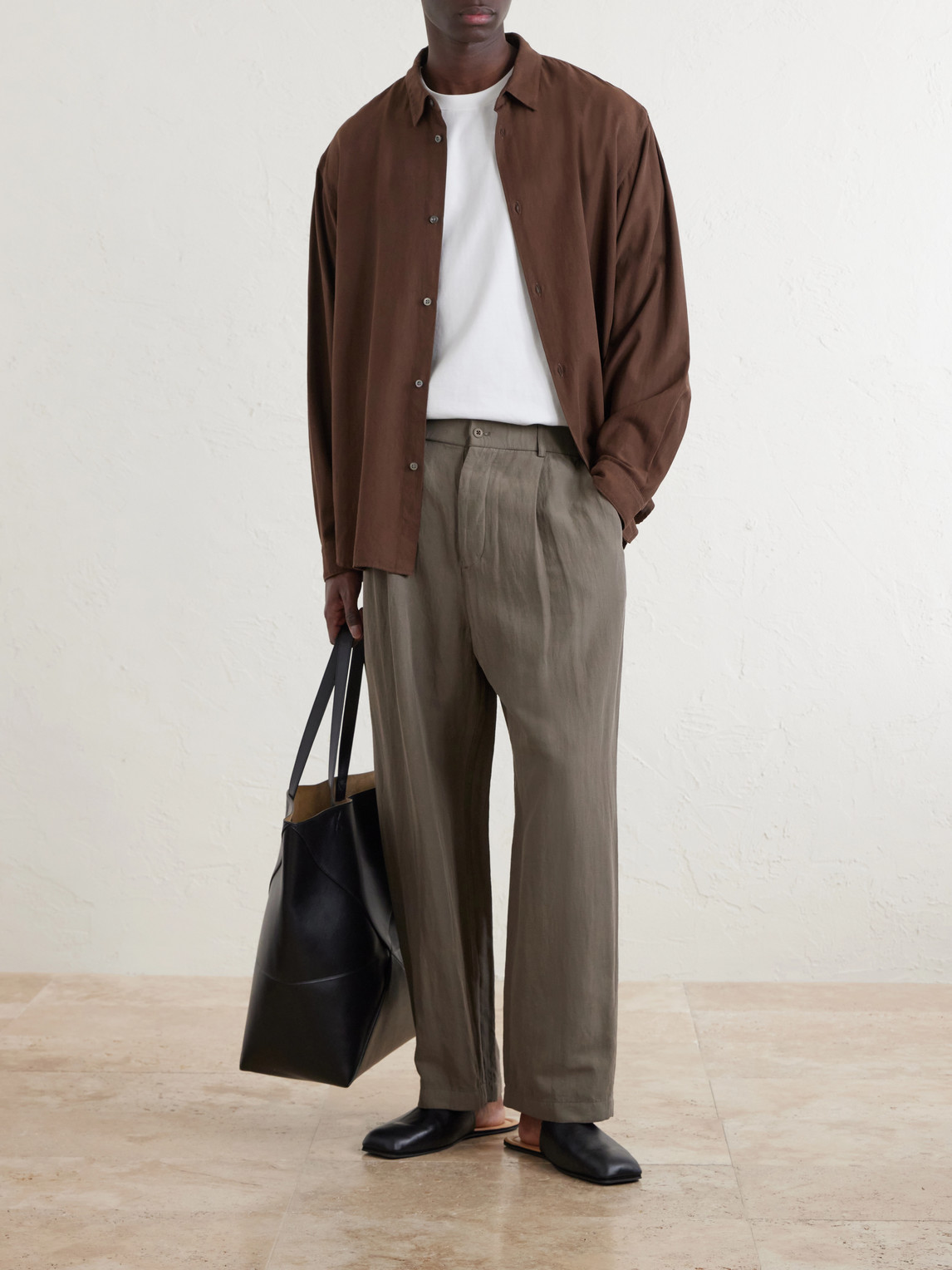 Cotton And Silk-Blend Shirt