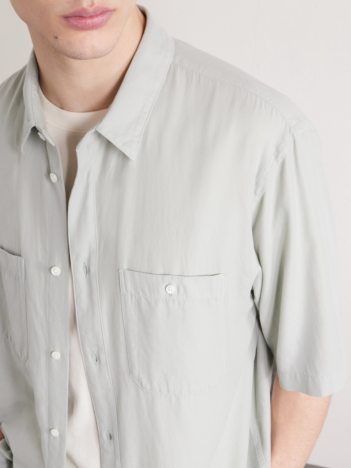 Cotton And Silk-Blend Shirt