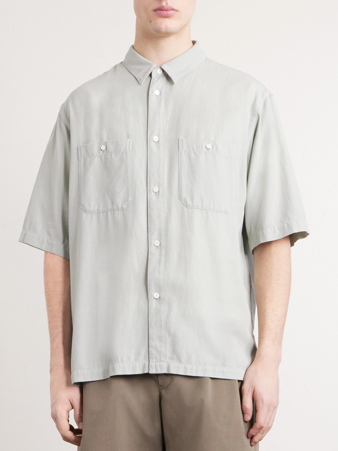 Cotton And Silk-Blend Shirt