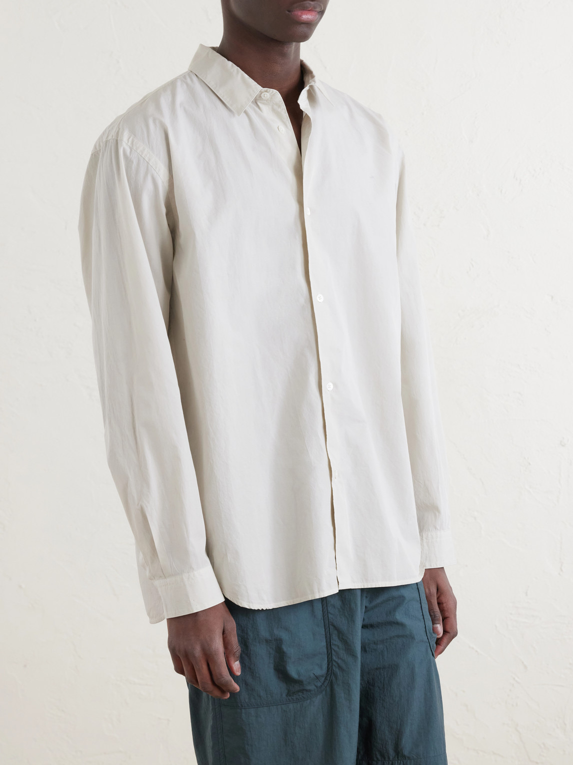 Oversized Cotton-Poplin Shirt