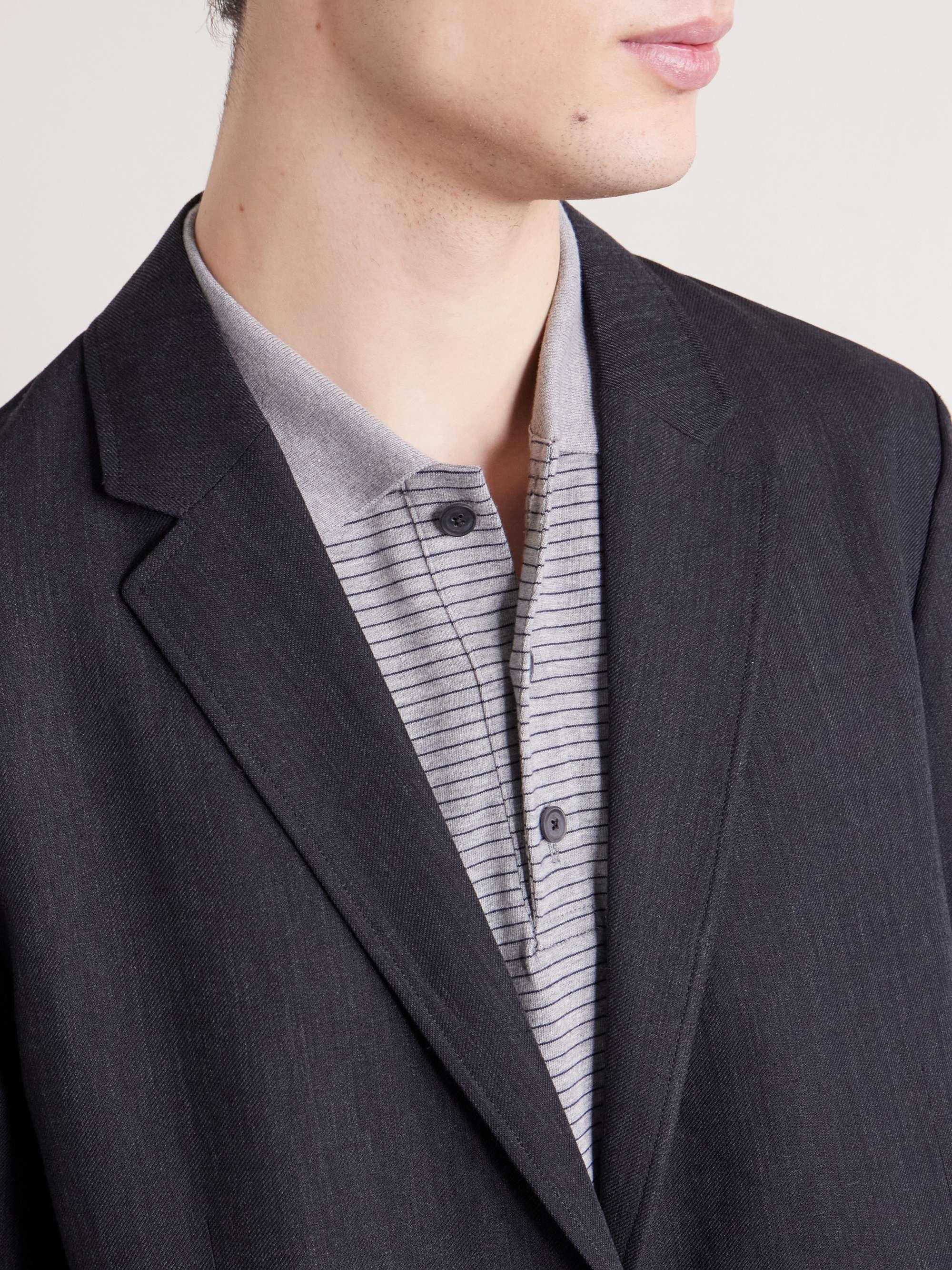 ATON Striped Suvin Cotton-Jersey Polo Shirt for Men | MR PORTER