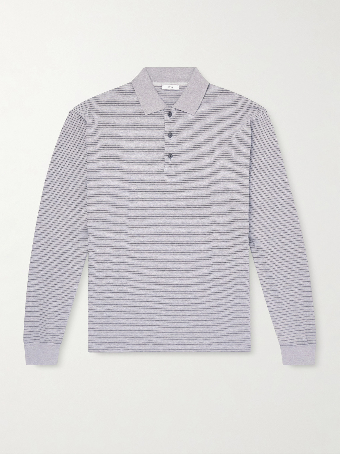 Striped Suvin Cotton-Jersey Polo Shirt