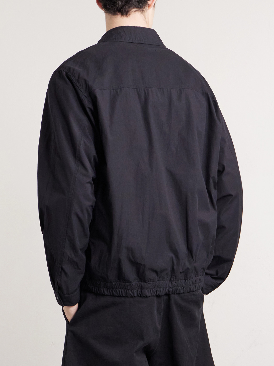 Cotton-Blend Gabardine Harrington Jacket