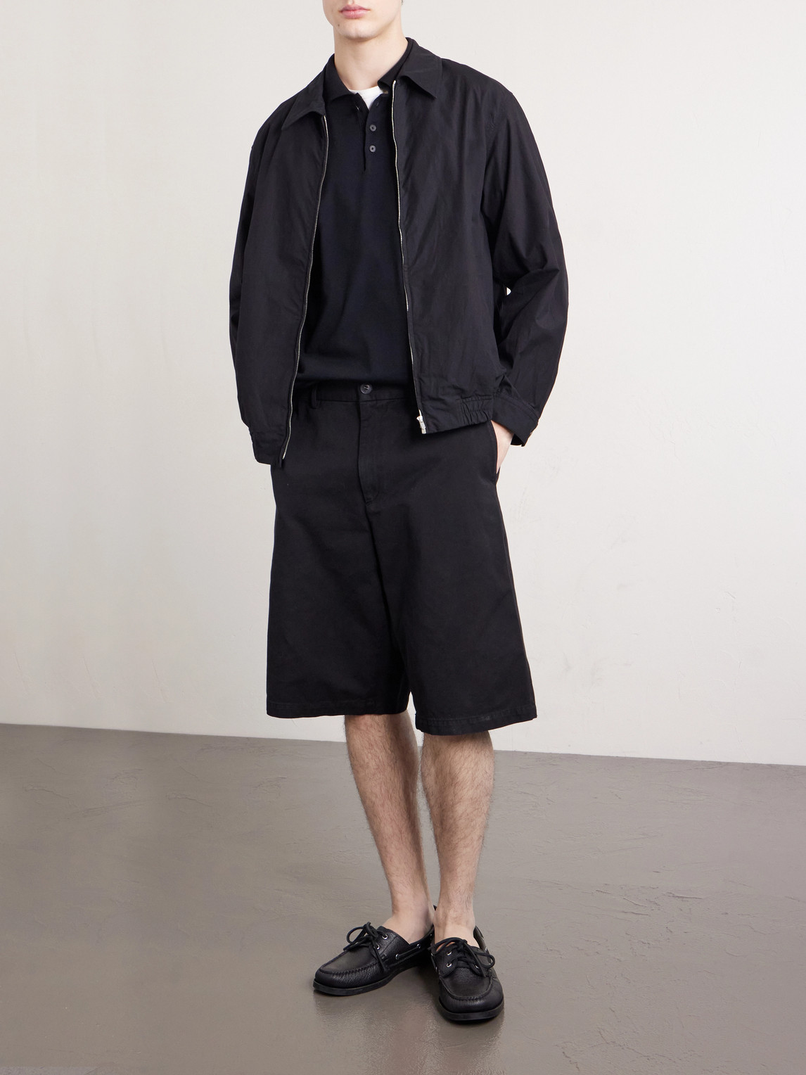 Cotton-Blend Gabardine Harrington Jacket