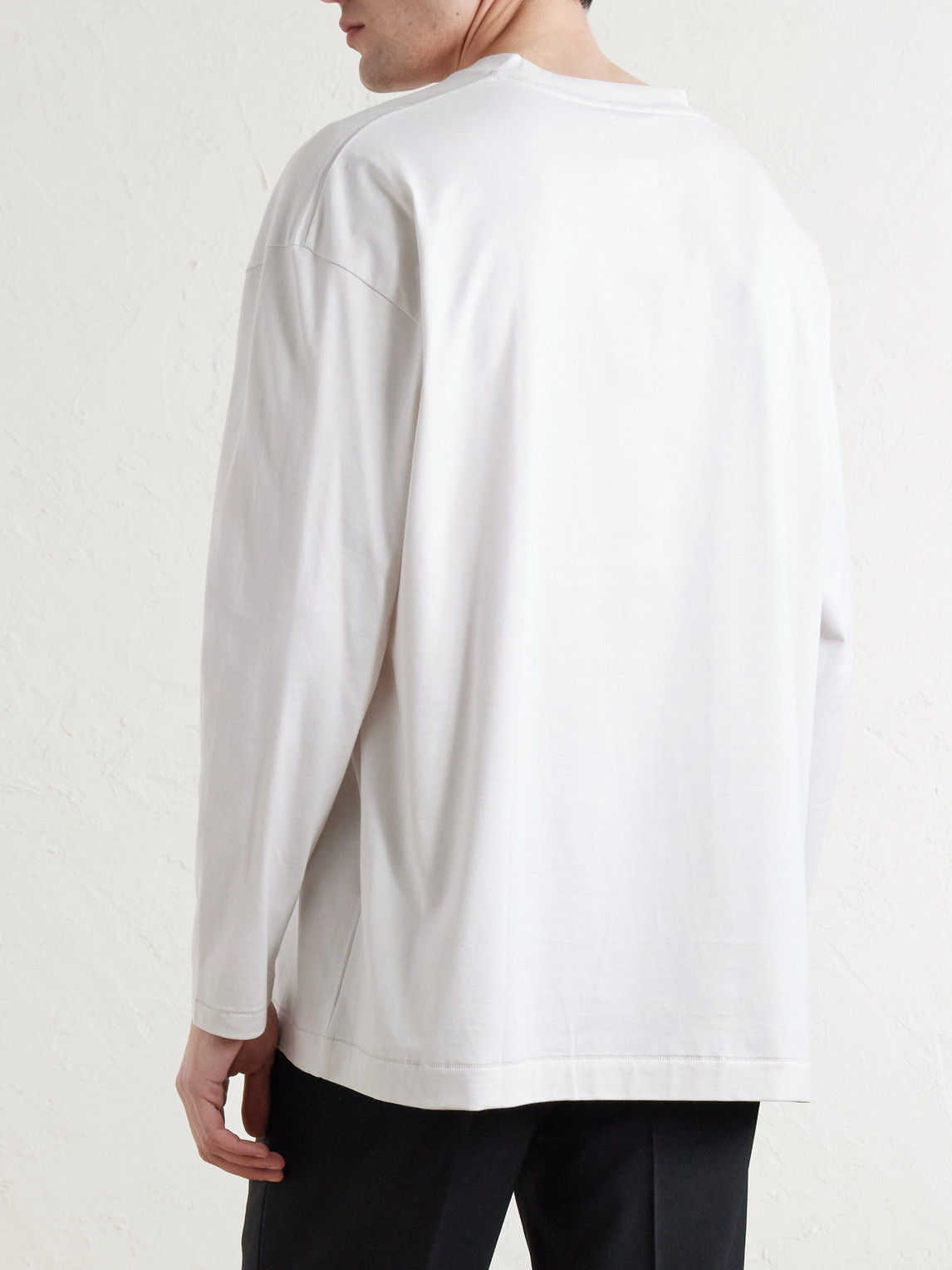 Suvin Cotton Long-Sleeved T-Shirt