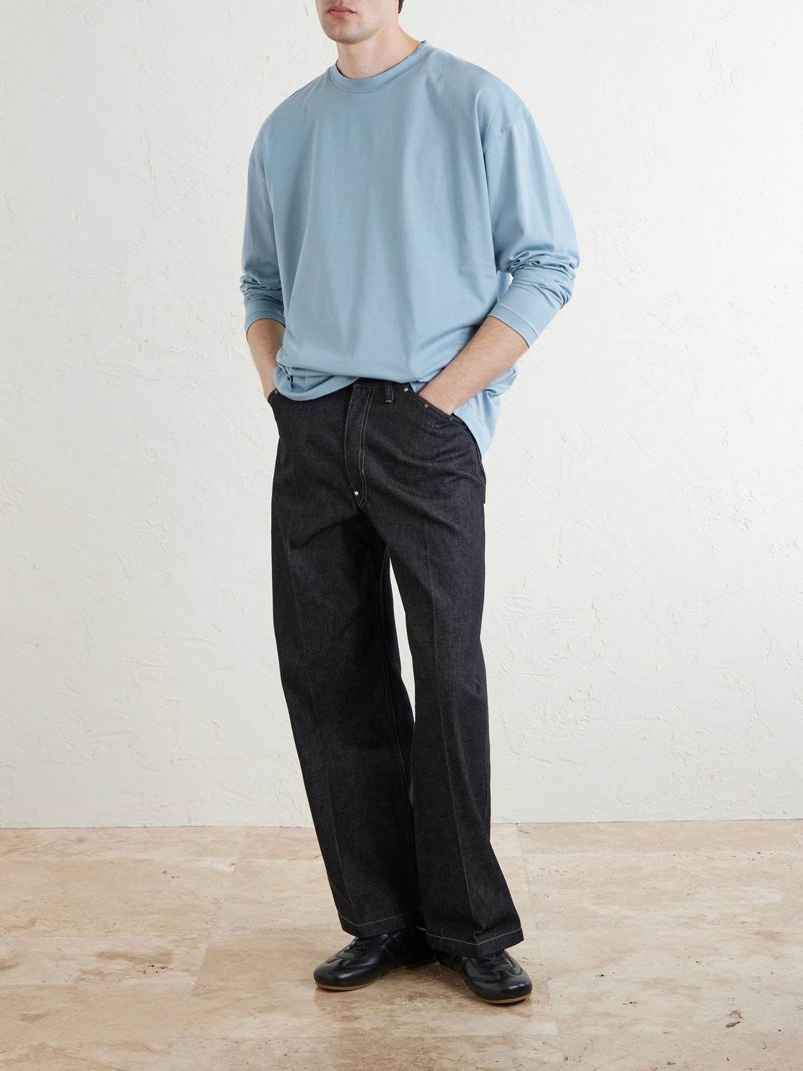 Suvin Cotton Long-Sleeved T-Shirt