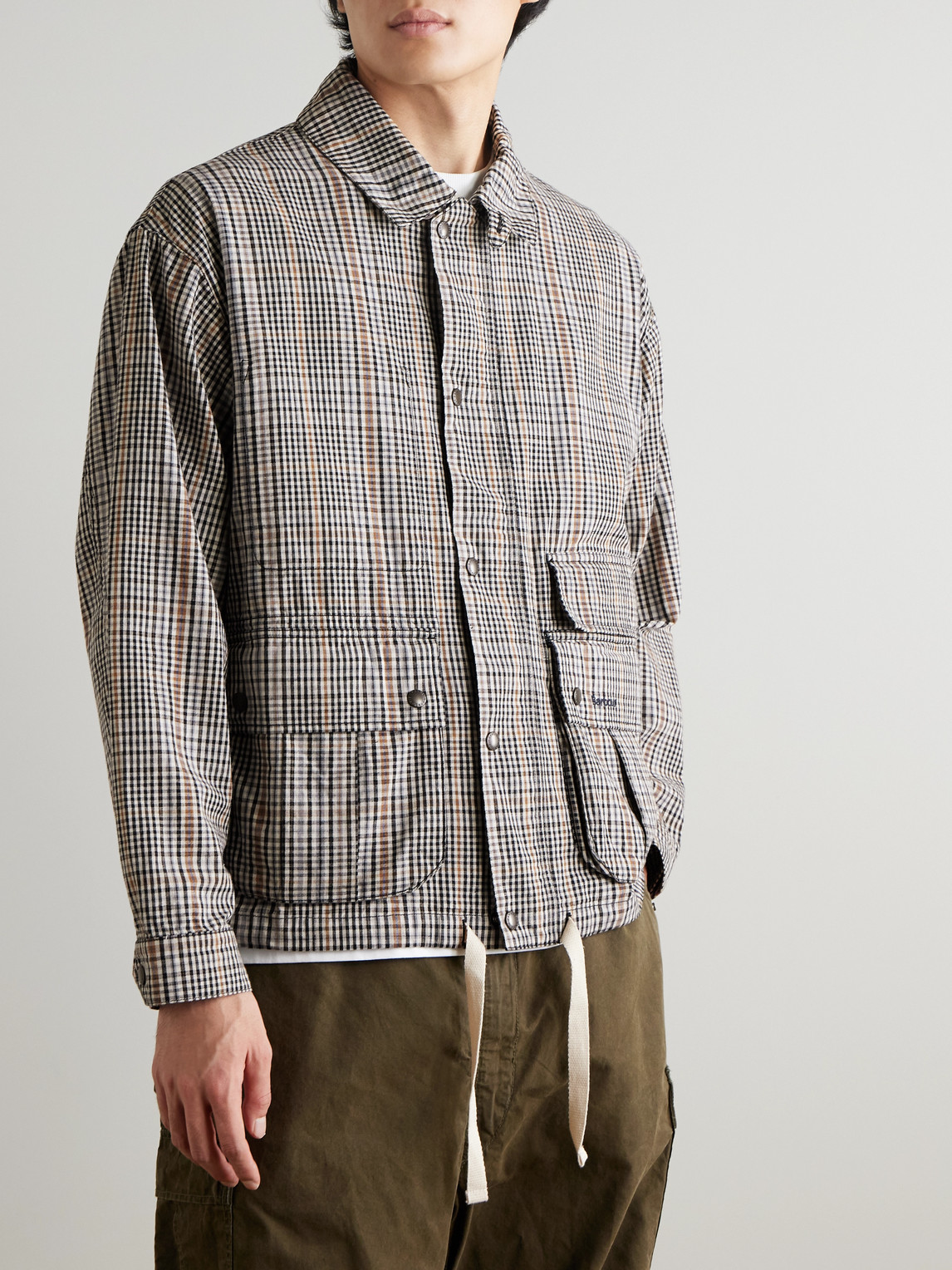  Barbour - Westoe Checked Woven Blouson Jacket - Men - Gray - S 