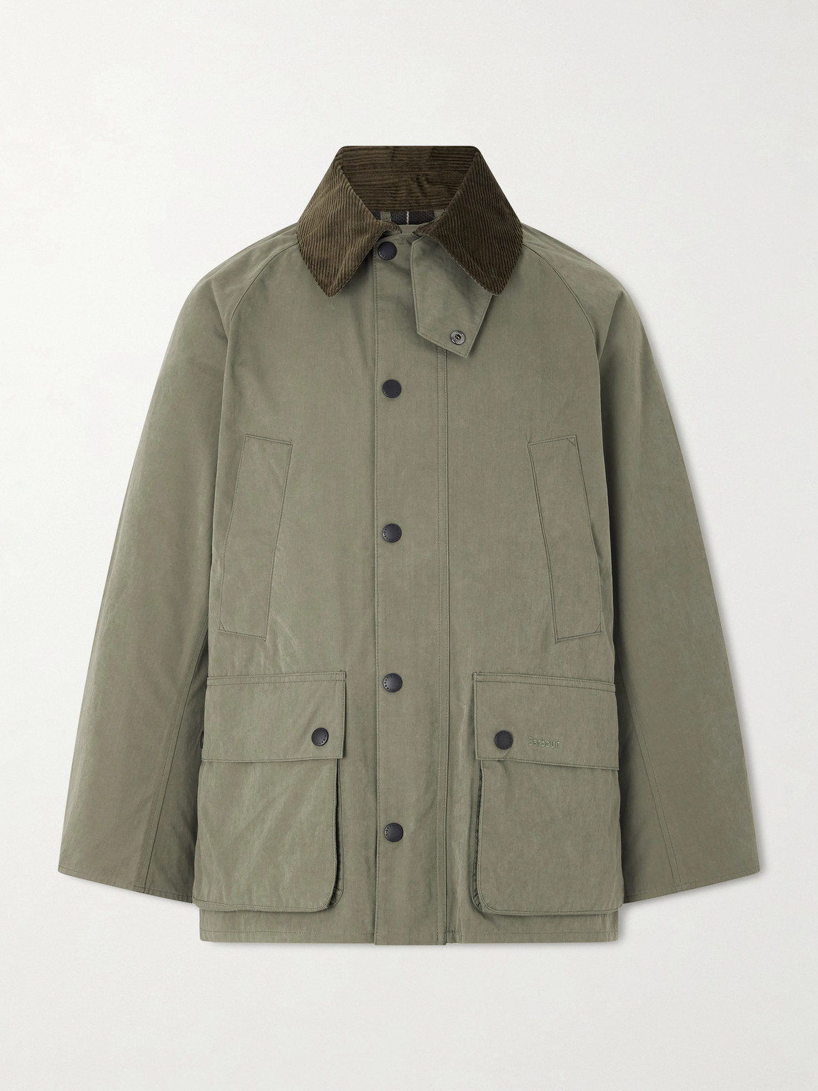 Barbour Bedale Corduroy-Trimmed Waxed Woven Jacket UK/US 44
