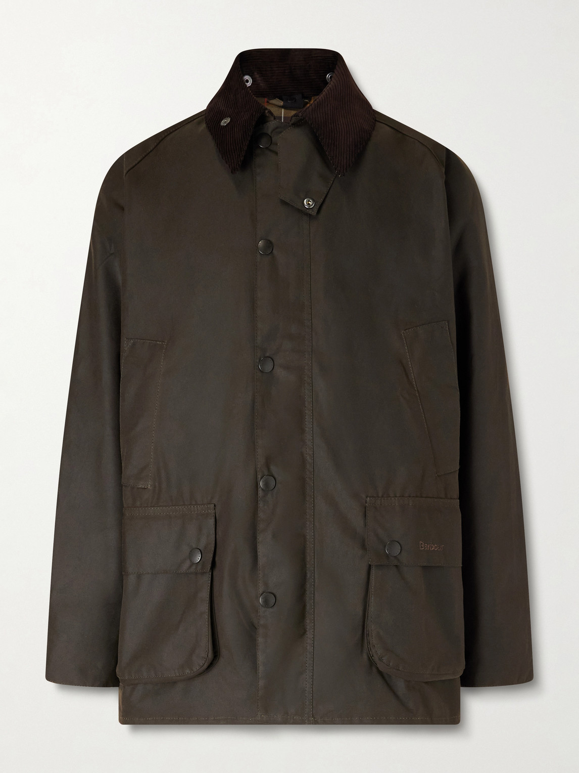 Barbour Bedale Corduroy-Trimmed Waxed Cotton Jacket UK/US 44