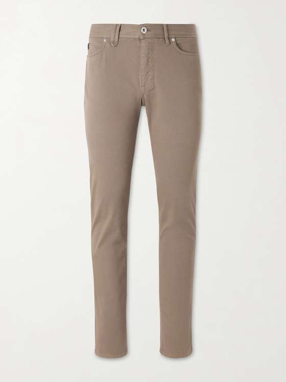 Brioni Meribel Straight-Leg Cotton-Blend Trousers