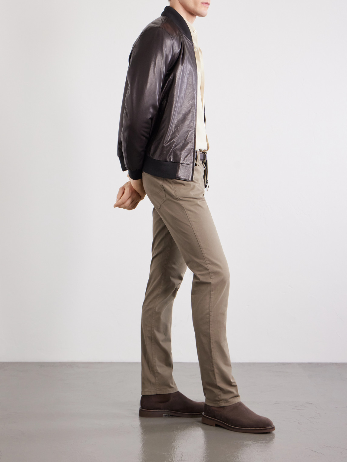 Meribel Straight-Leg Cotton-Blend Trousers