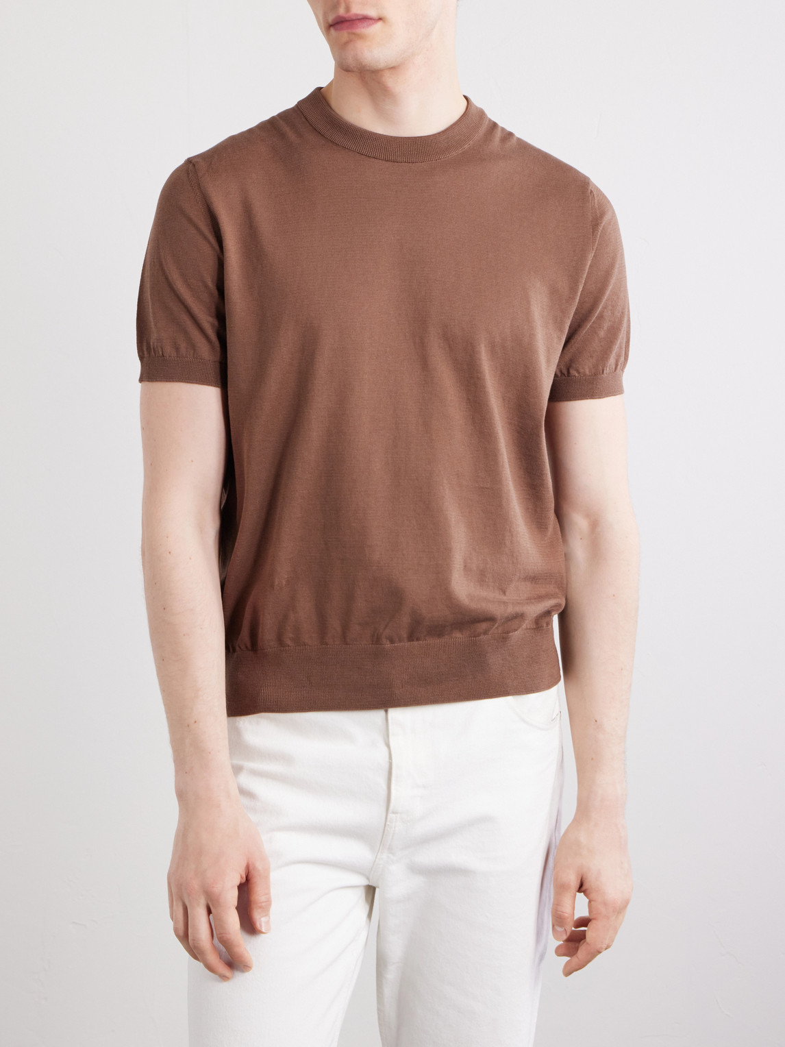 Knitted Cotton T-Shirt