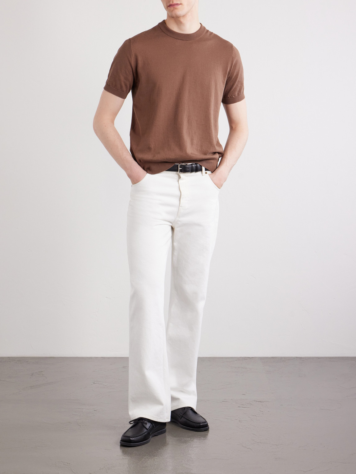 Knitted Cotton T-Shirt