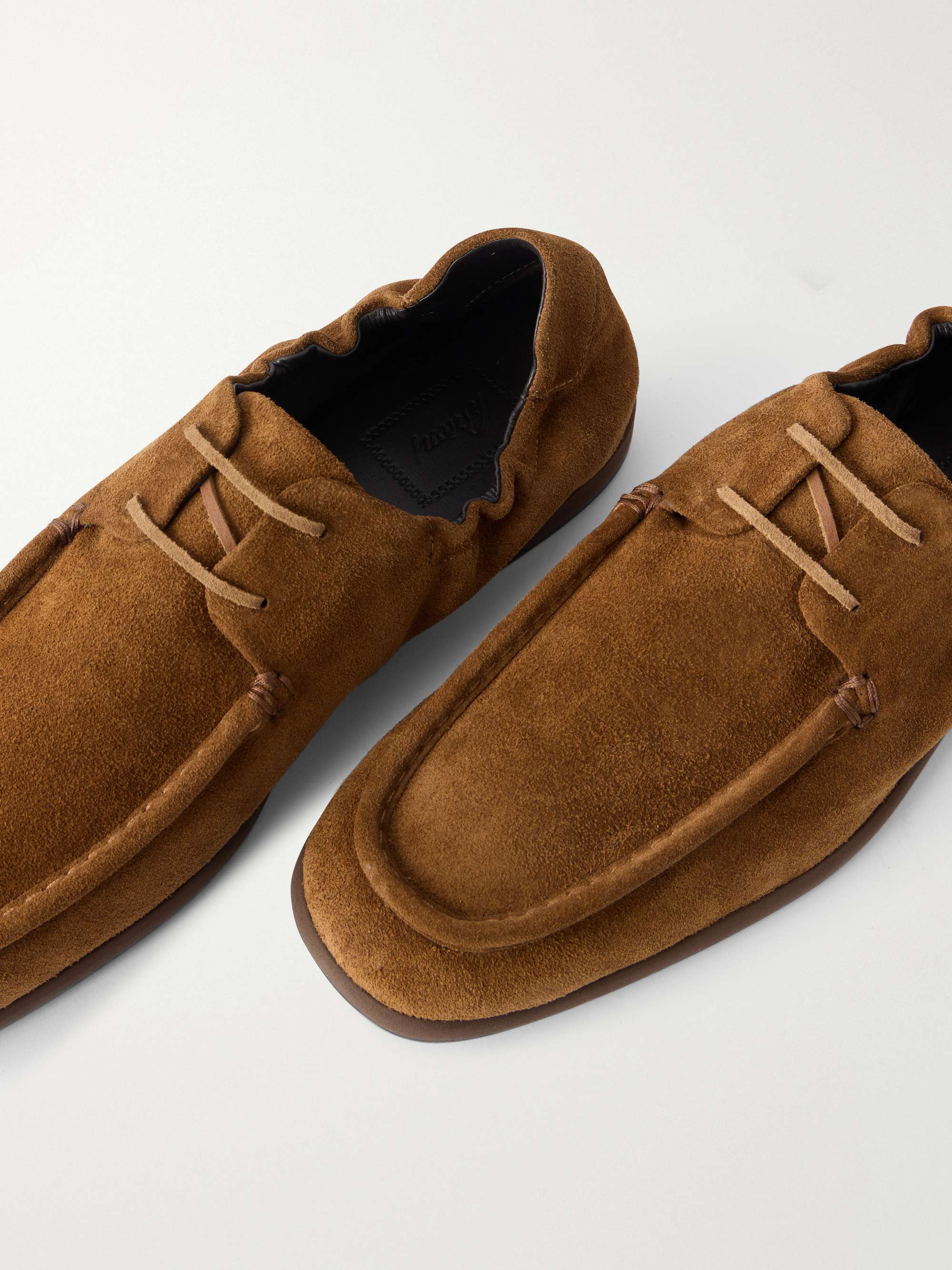 BRIONI Suede Derby Shoes for Men | MR PORTER display picture 3