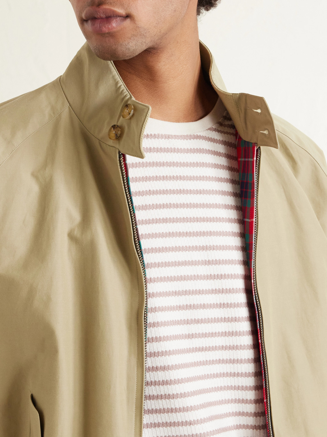 Mr P. - Striped Ribbed Cotton-Jersey T-Shirt