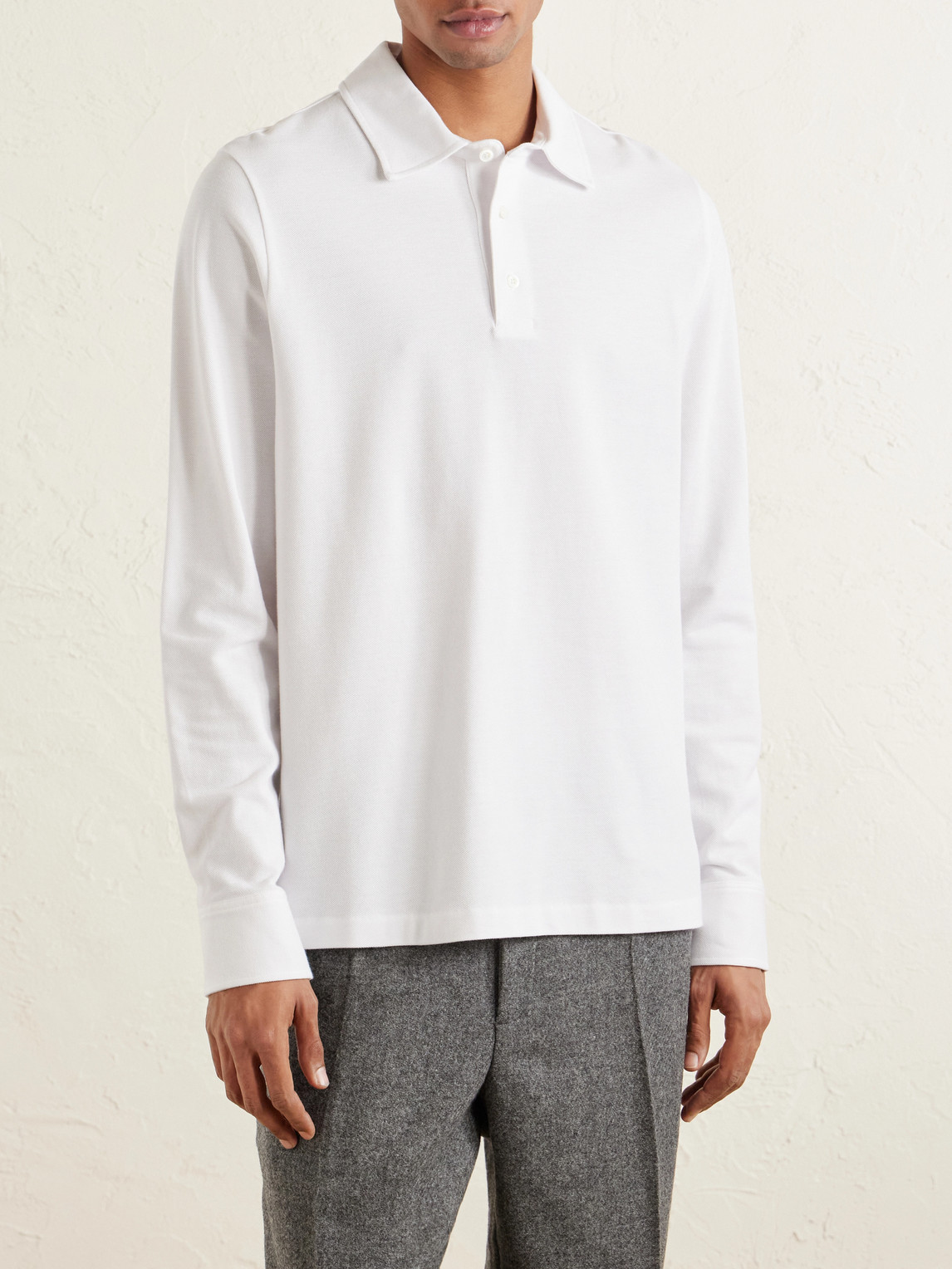 Mr P. - Cotton-Piqué Polo Shirt