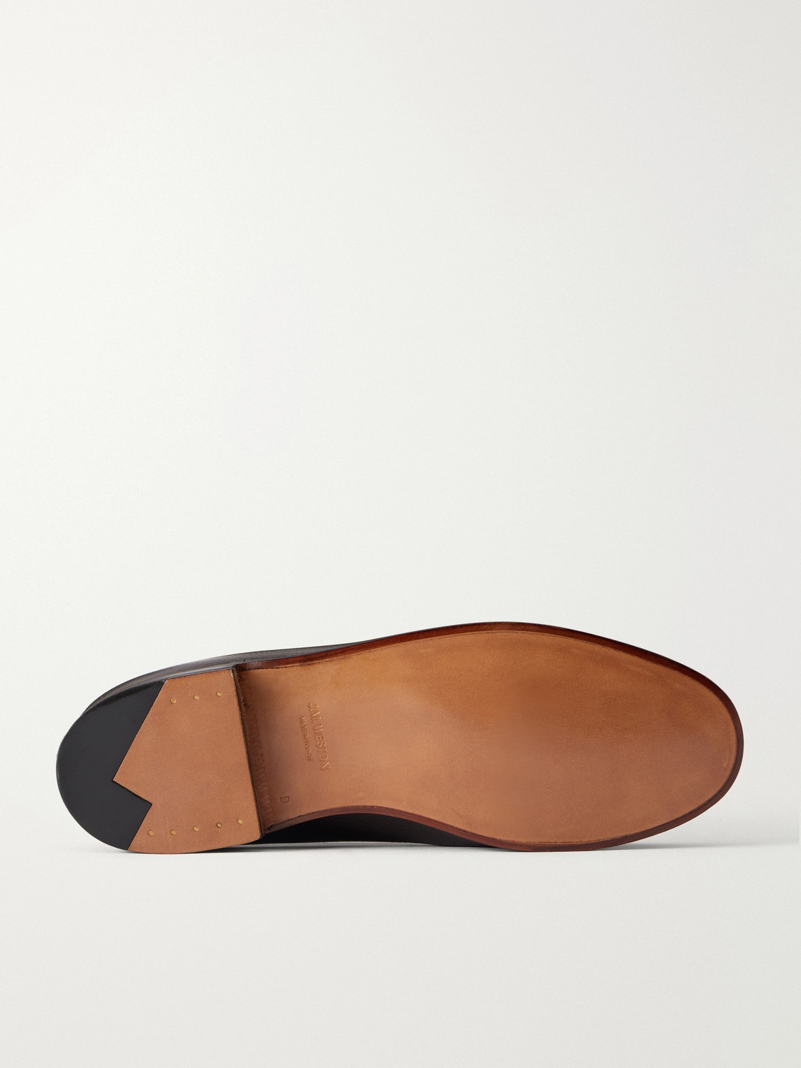 180 Leather-Trimmed Suede Penny Loafers