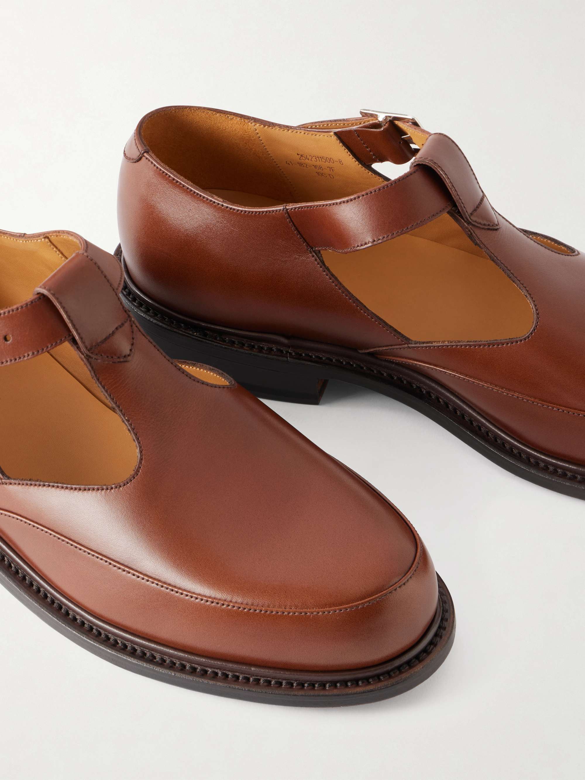 J.M. WESTON Salomé Leather Mary Jane Sandals for Men | MR PORTER