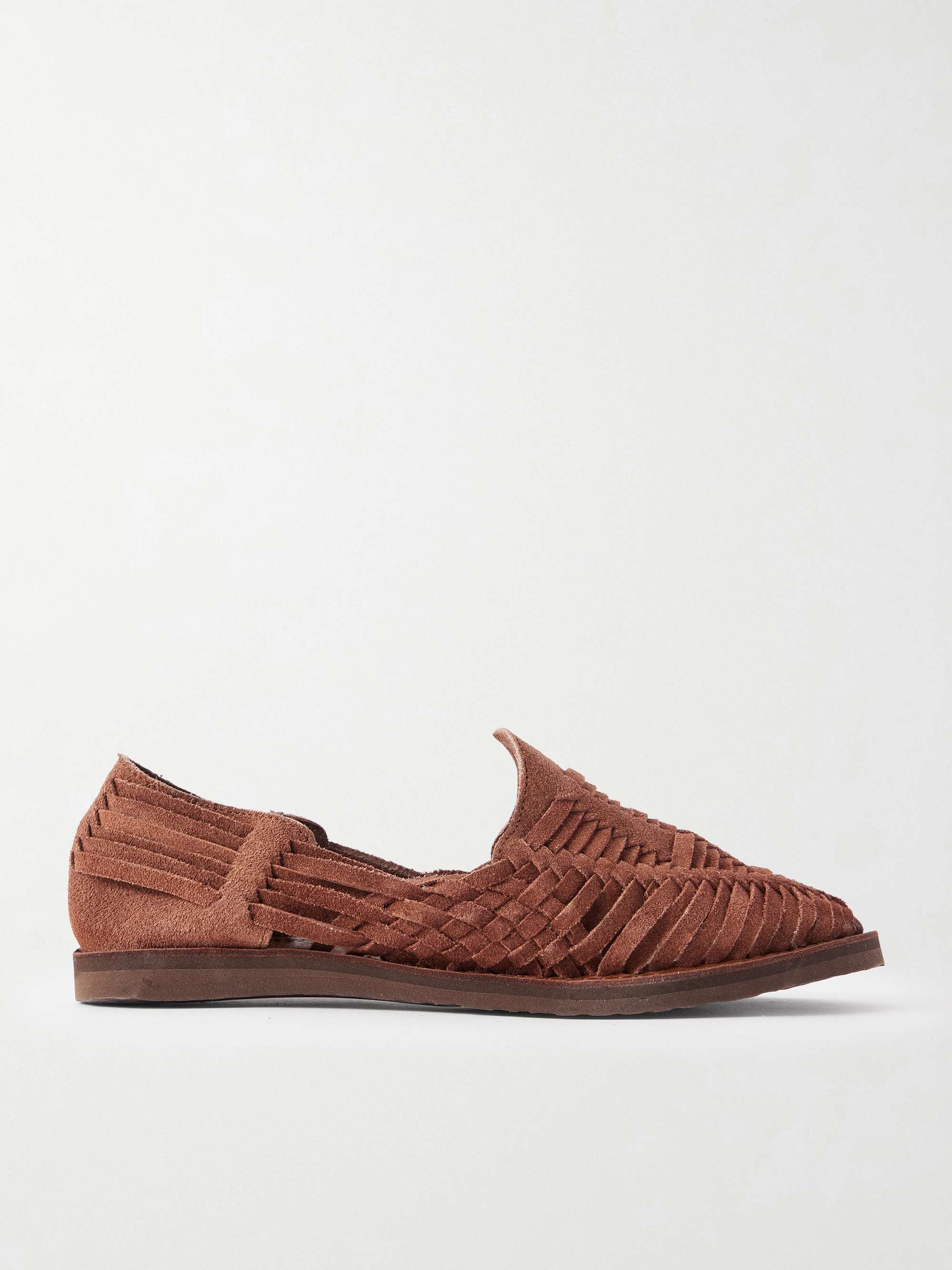 YUKETEN Alejandro Woven Leather Huarache Sandals