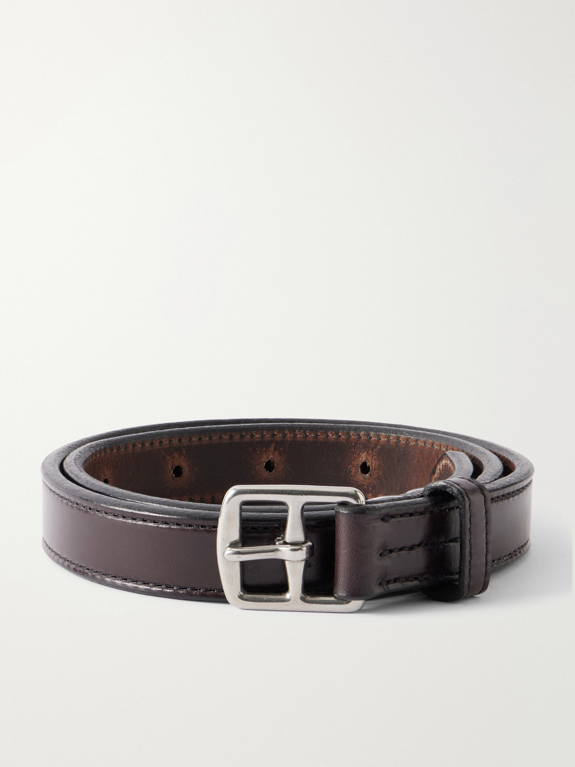 Yuketen 2.5cm Stirrup Leather Belt In White
