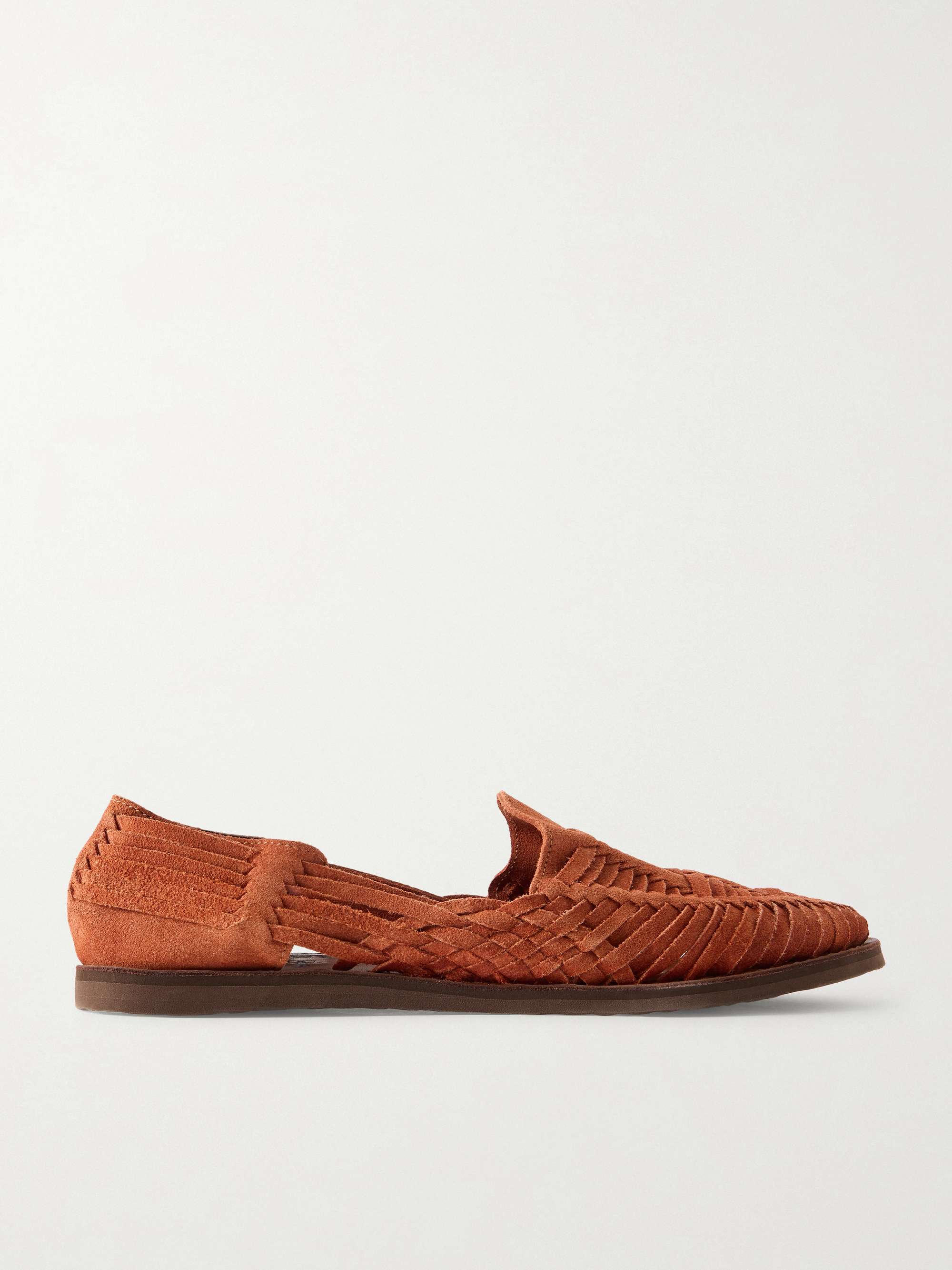 YUKETEN Alejandro Woven Leather Huarache Sandals