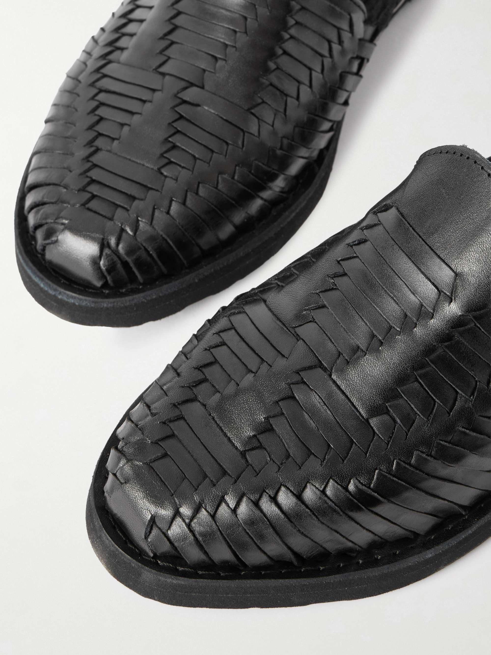 YUKETEN + Chamula Alejandro Woven Leather Huarache Sandals for Men