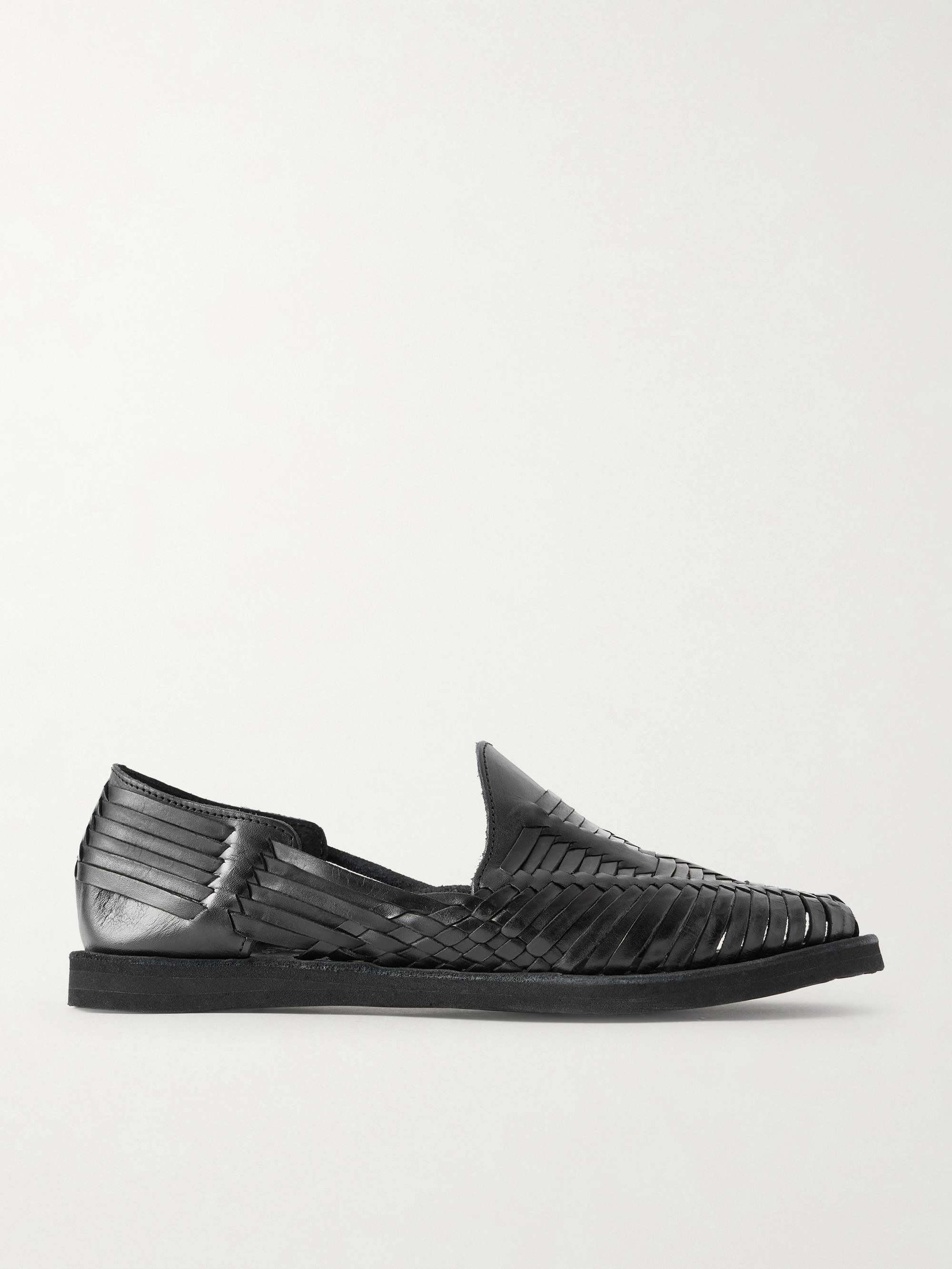 YUKETEN Alejandro Woven Leather Huarache Sandals