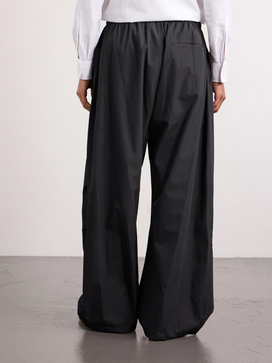  Amomento - Cotton Wide-leg Trousers - Men - Black - M 