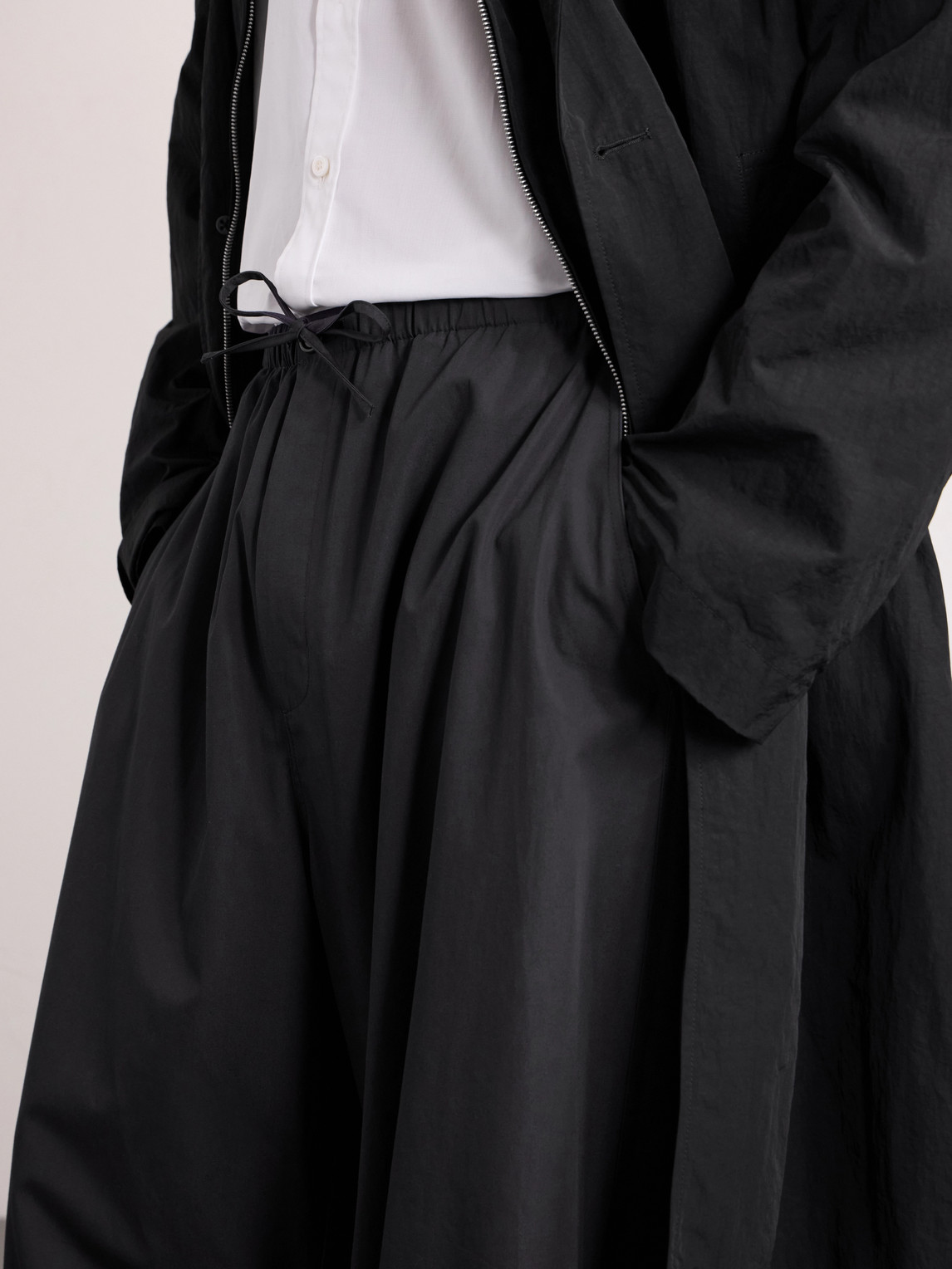 Cotton Wide-Leg Trousers