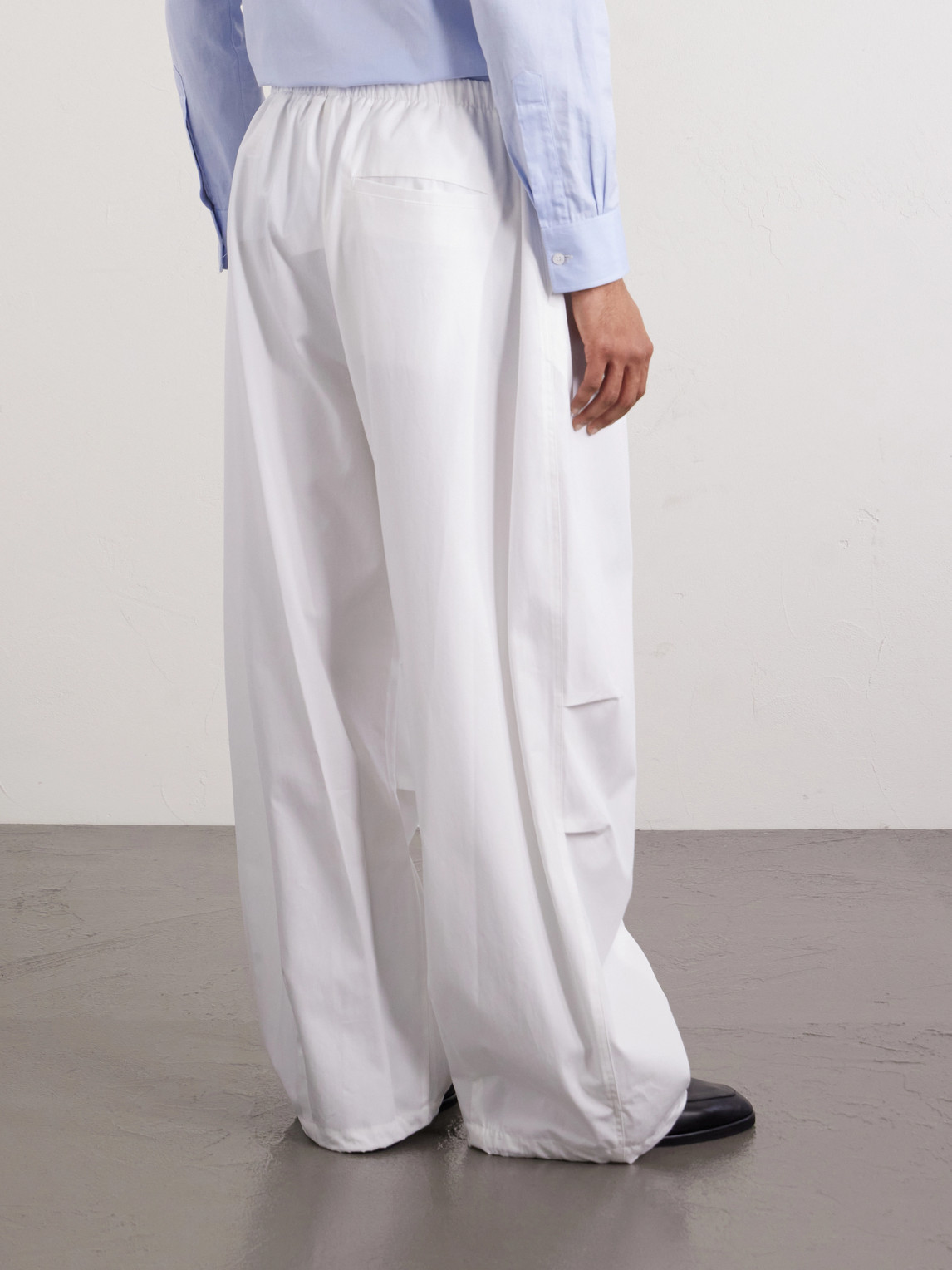  Amomento - Cotton Wide-leg Trousers - Men - White - M 