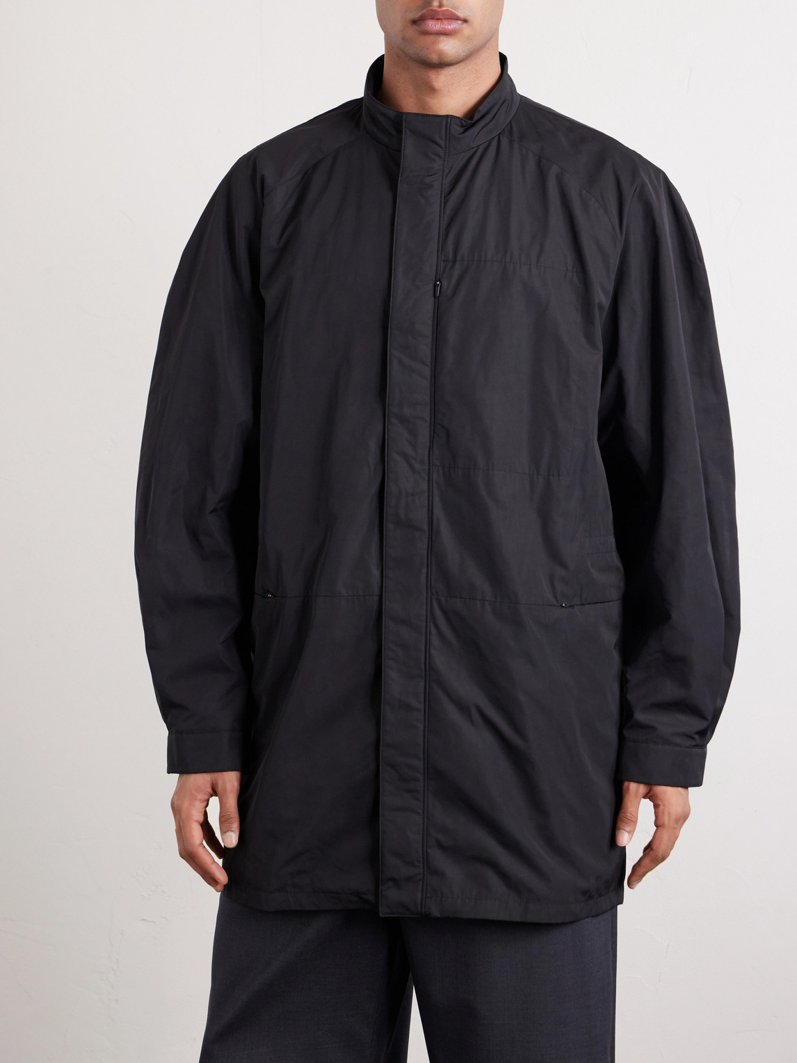 Amomento Safari Shell Jacket In Black
