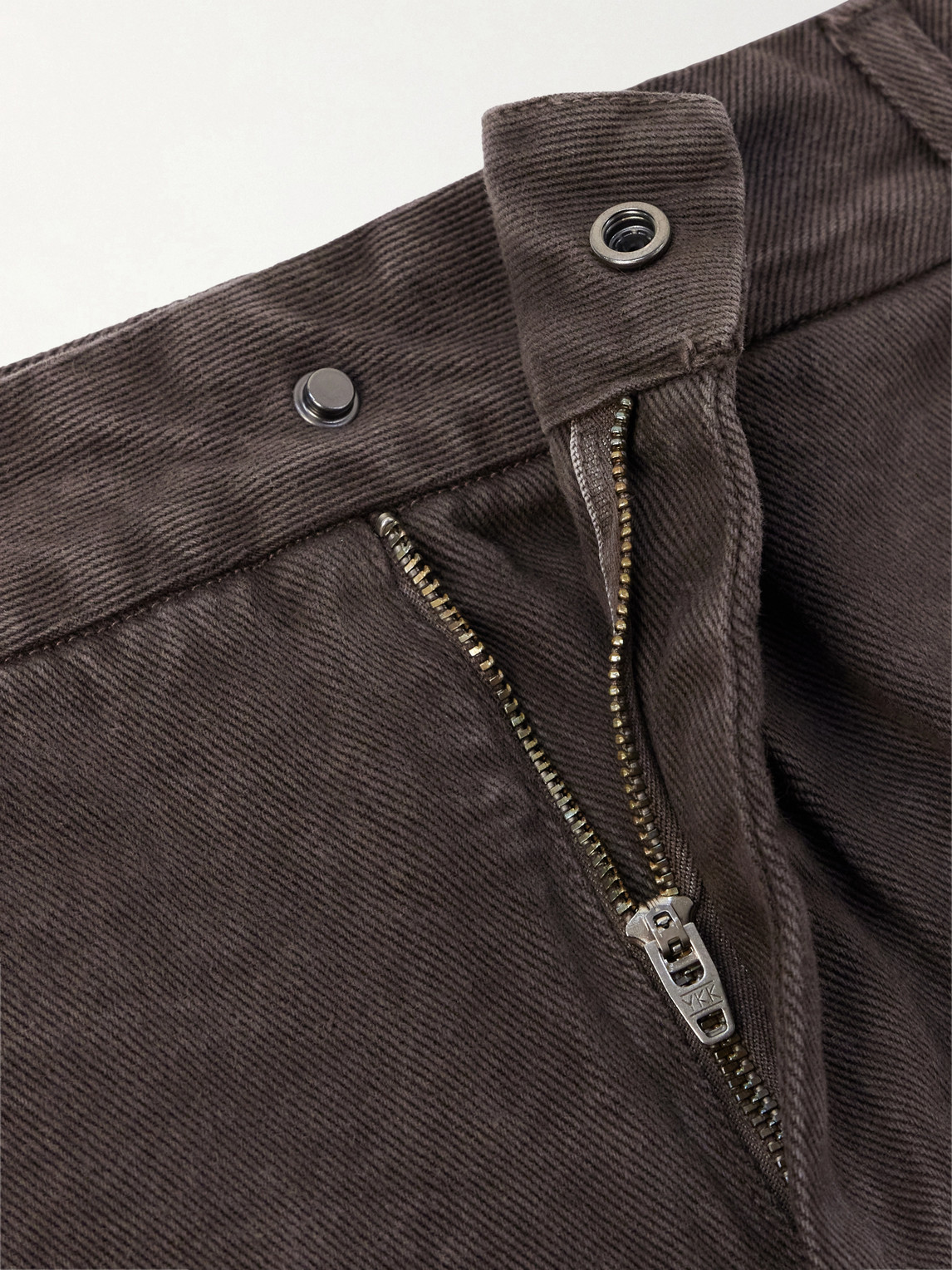 Garment Dyed Wide-Leg Jeans