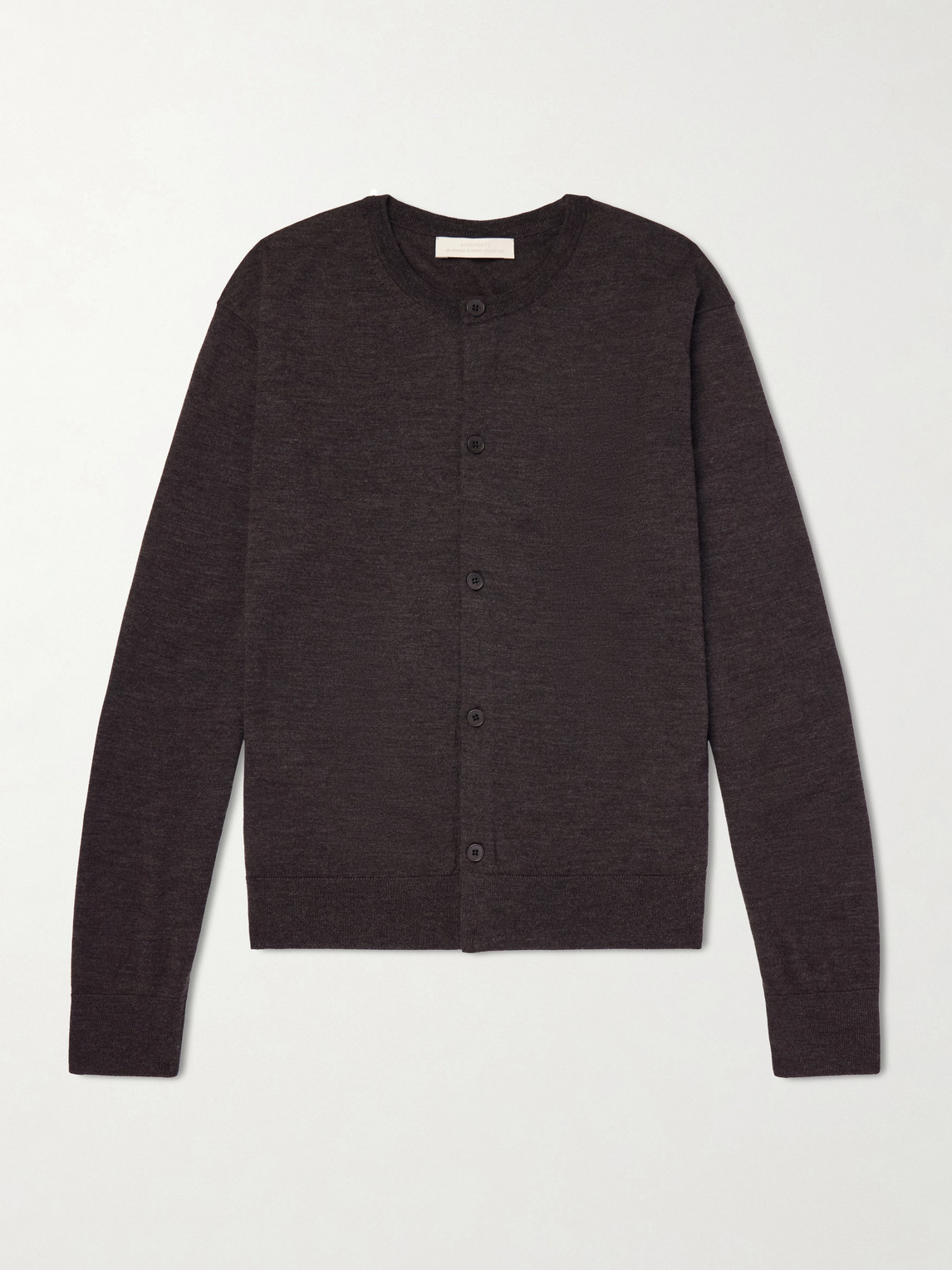 Amomento Wool Cardigan In Brown
