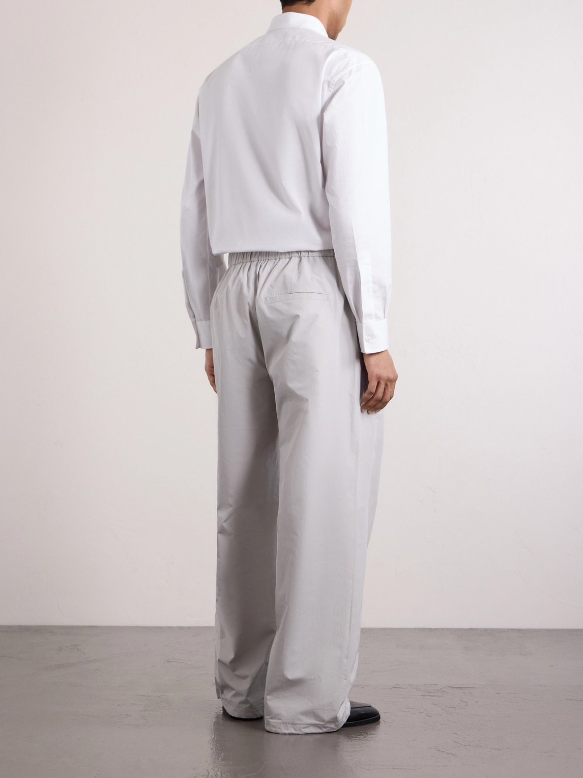  Amomento - Drawstring Straight-leg Woven Trousers - Men - Gray - M 