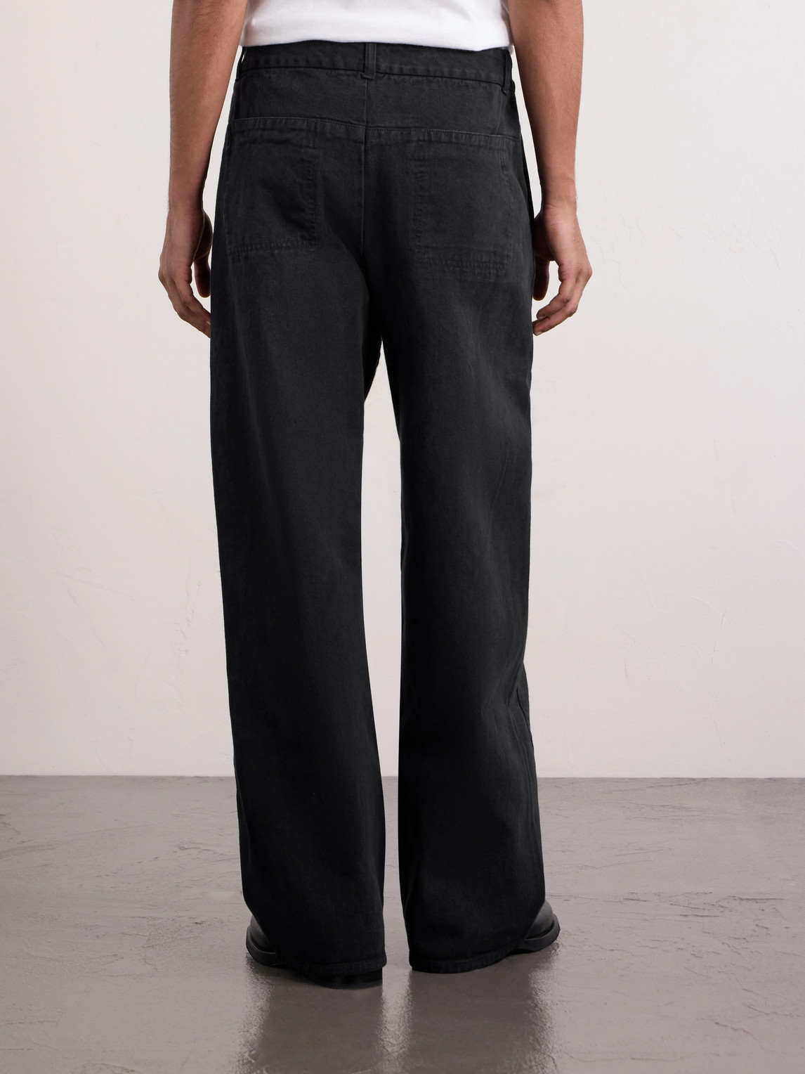  Amomento - Cotton Wide-leg Jeans - Men - Black - M 