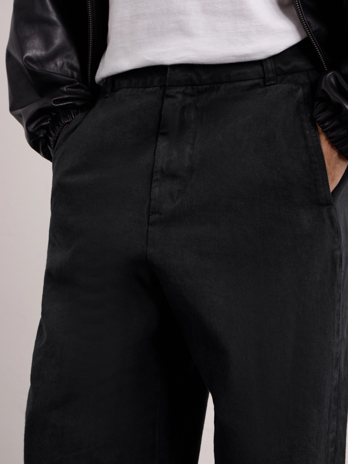 Cotton Wide-Leg Jeans