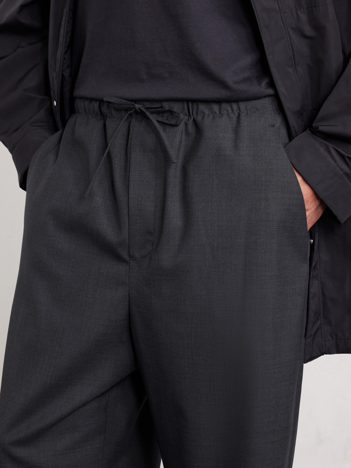 Straight-Leg Wool Trousers