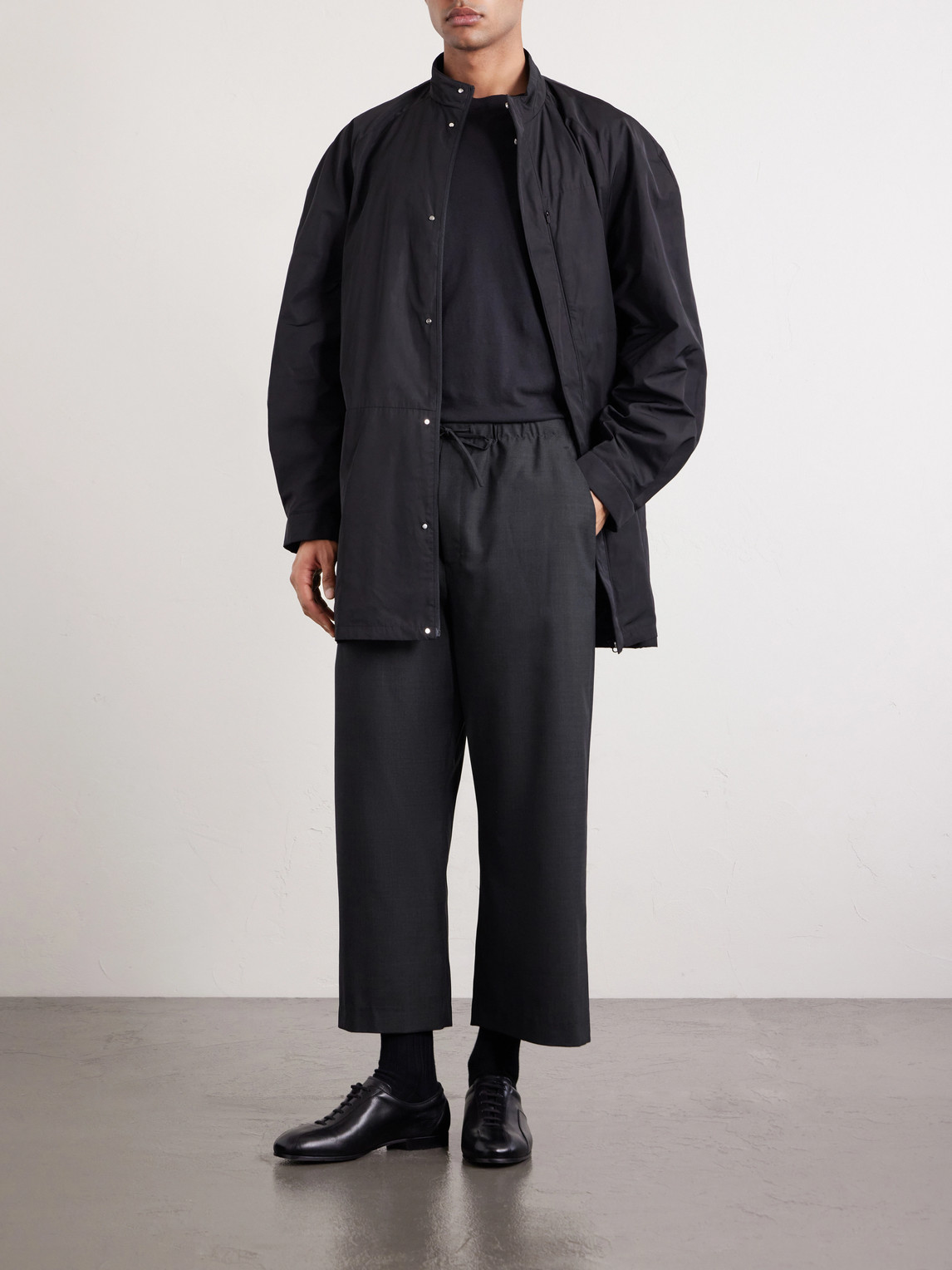 Straight-Leg Wool Trousers