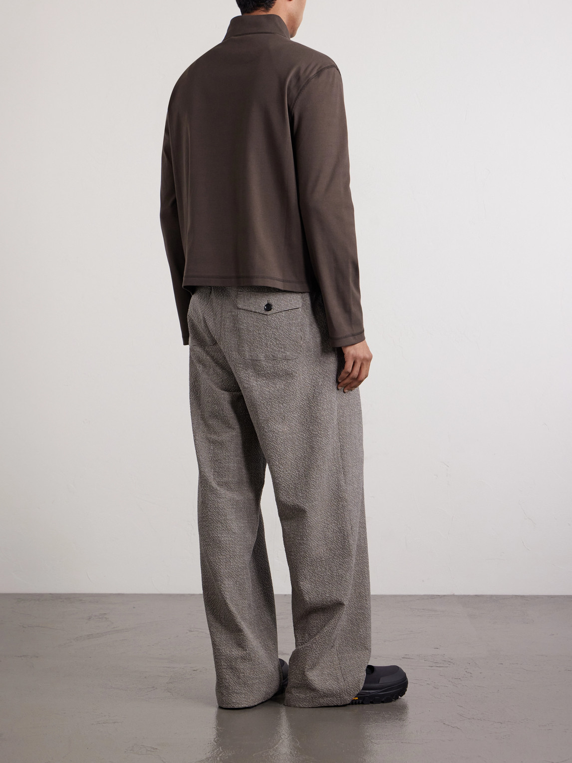  Amomento - Cotton Zip-up Sweater - Men - Brown - M 