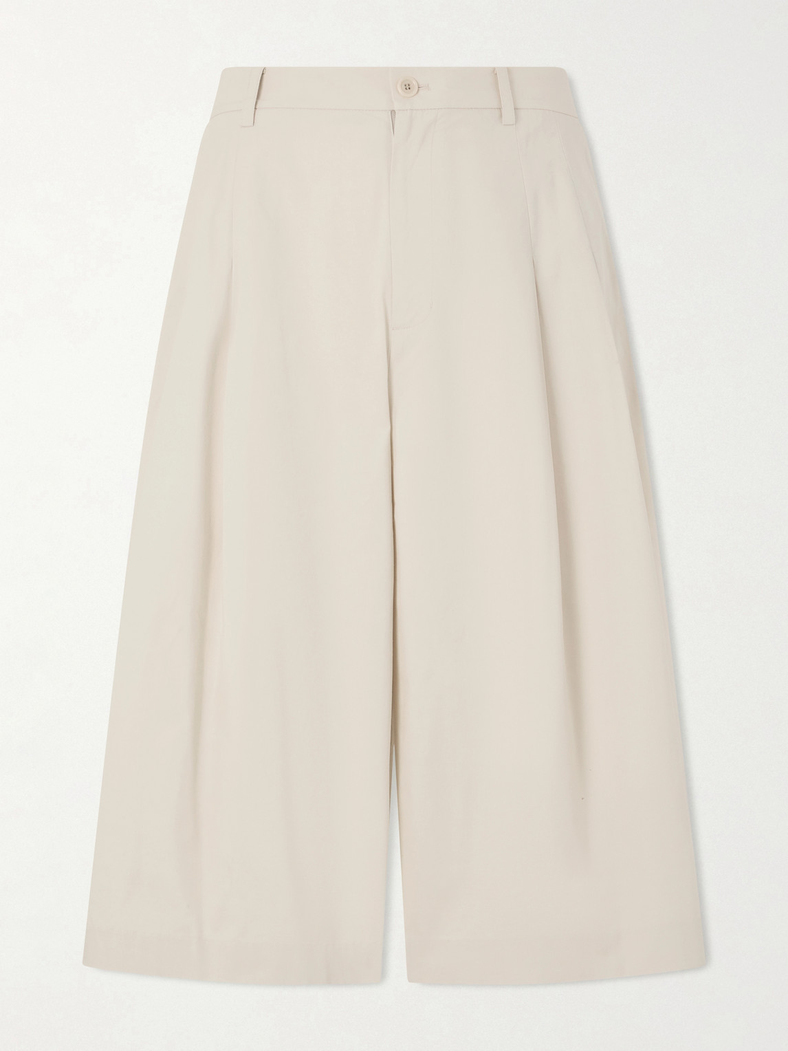 Amomento Cotton-blend Bermuda Shorts In Neutral