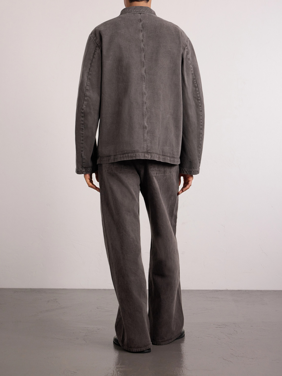  Amomento - Garment-dyed Denim Jacket - Men - Brown - M 