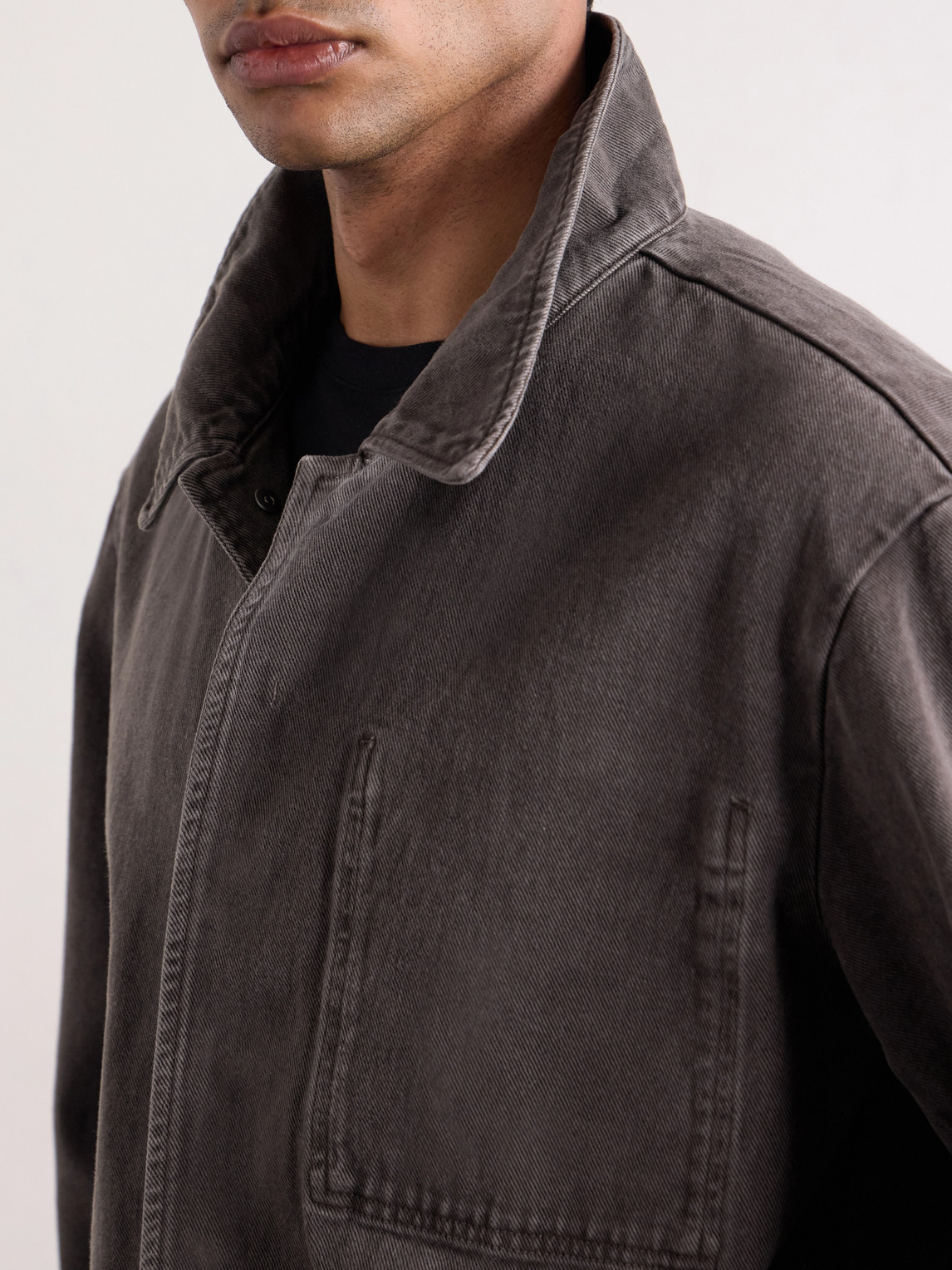 Garment-Dyed Denim Jacket