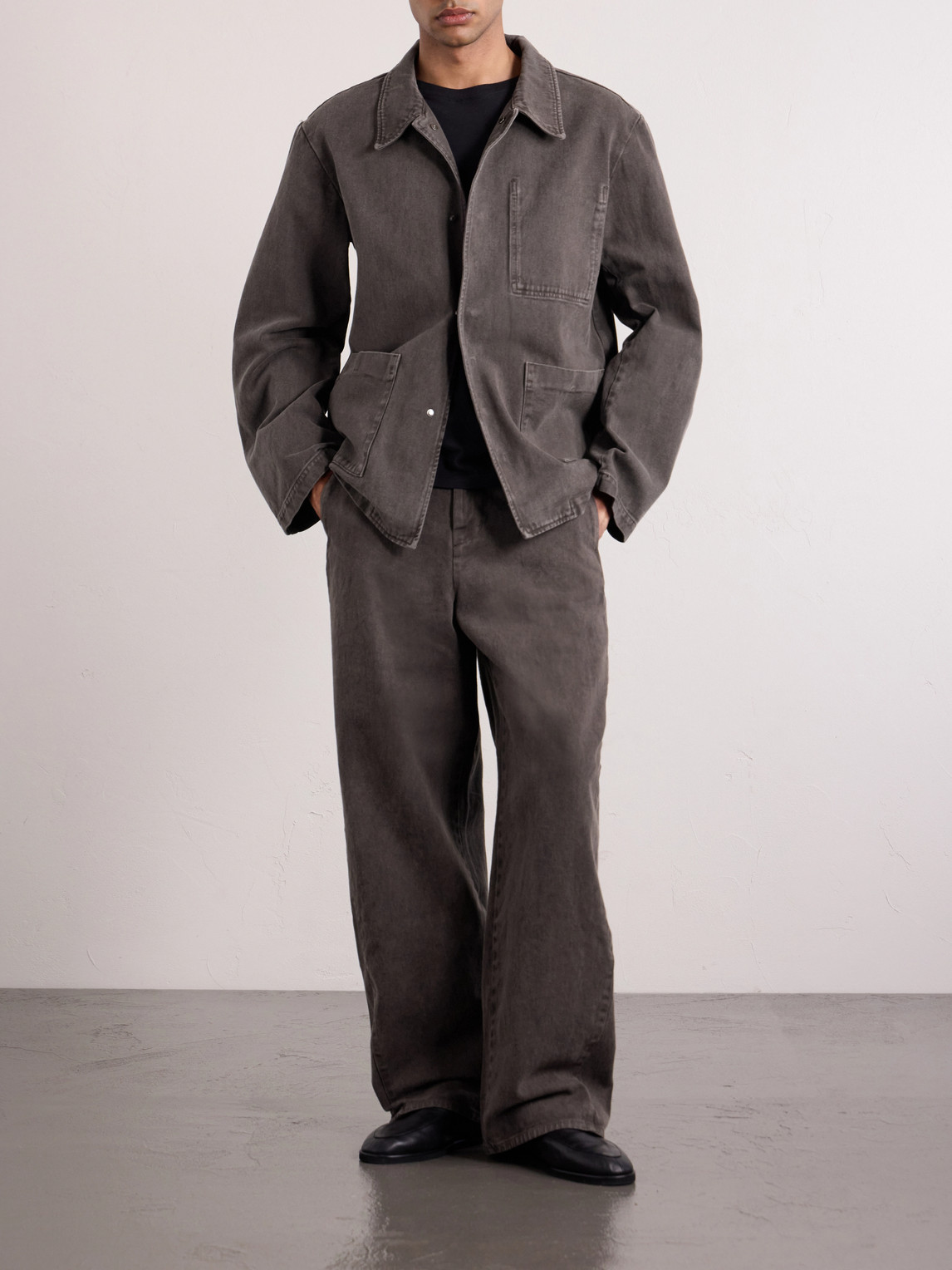Garment-Dyed Denim Jacket