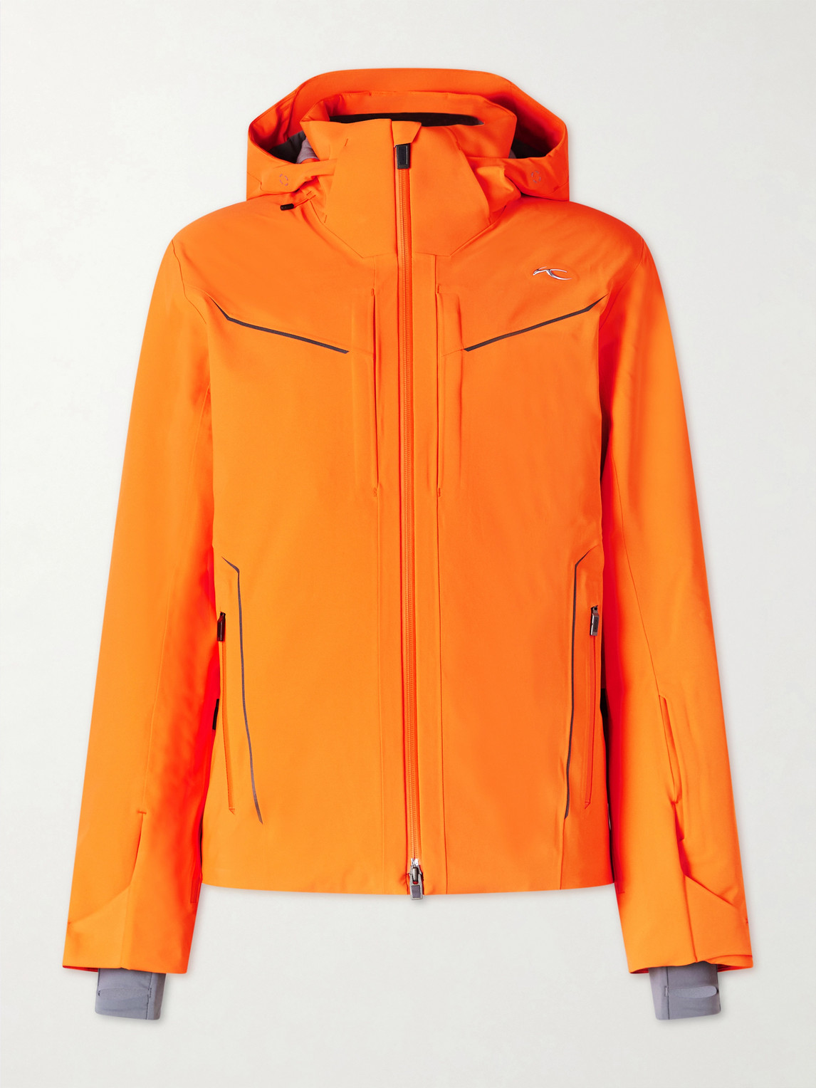 Kjus Formula Padded Hooded Ski Jacket In Orange