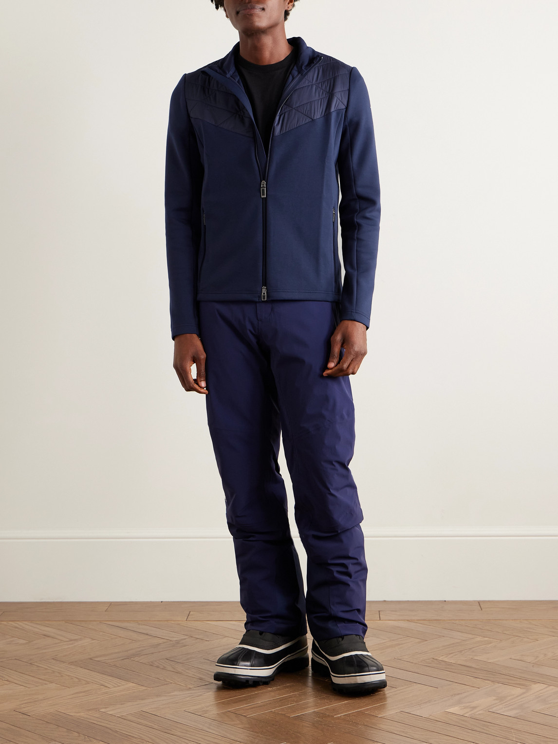 Formula Quilted Shell-Trimmed Tech-Jersey Jacket — 2