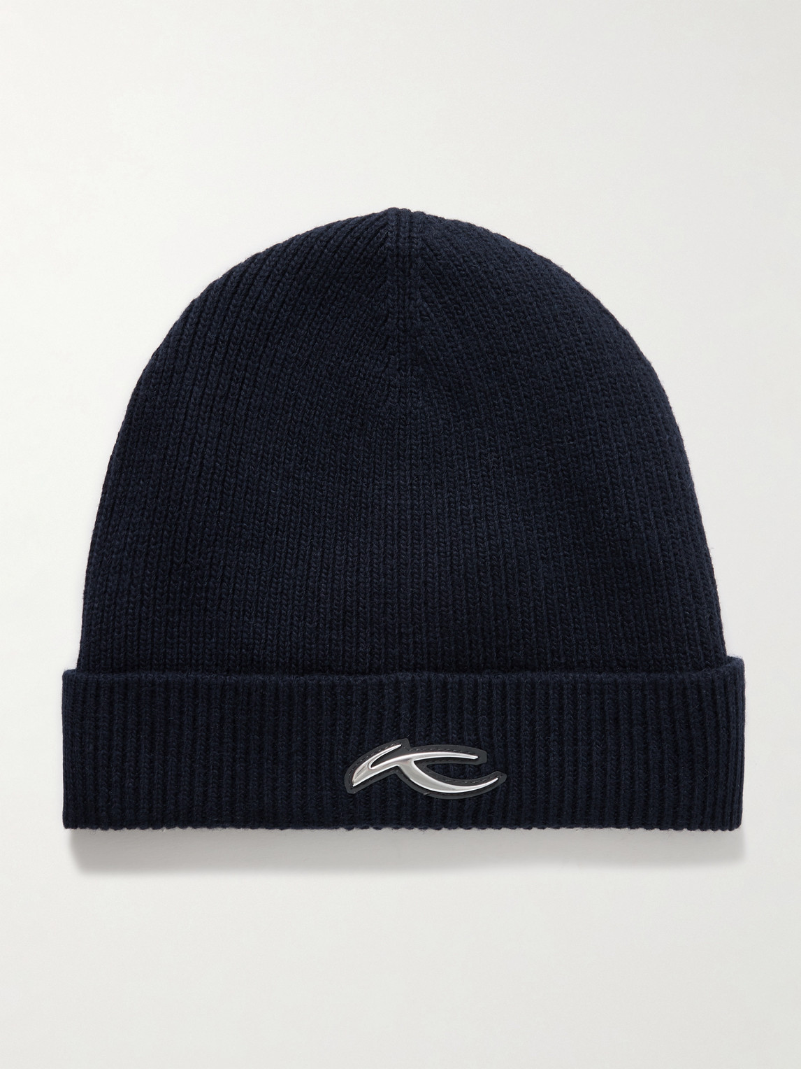 KJUS Logo-Appliquéd Ribbed-Knit Beanie - Men