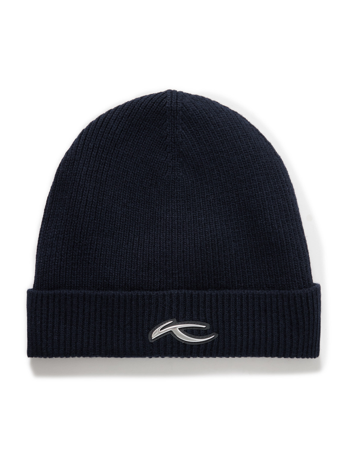 Kjus Logo-appliquéd Ribbed-knit Beanie In Blue
