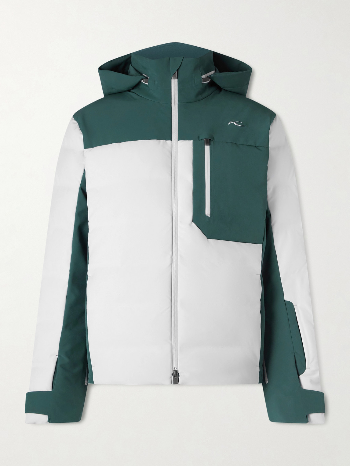 Kjus Logo-appliquéd Padded Hooded Down Ski Jacket In White