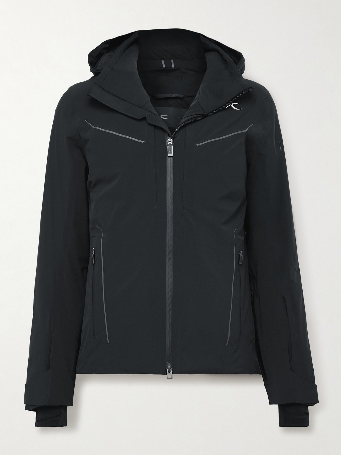 Kjus Formula Padded Hooded Ski Jacket In Black