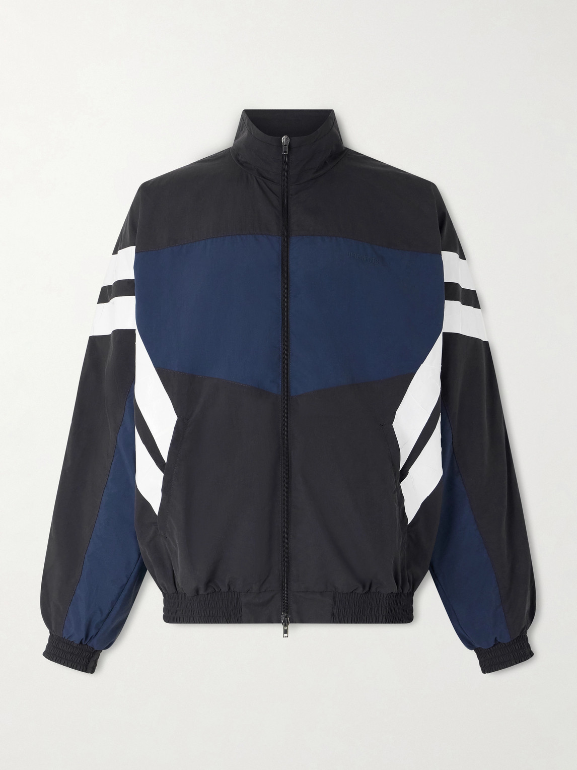 Vetements Logo-Embroidered Colour-Block Shell Track Jacketen